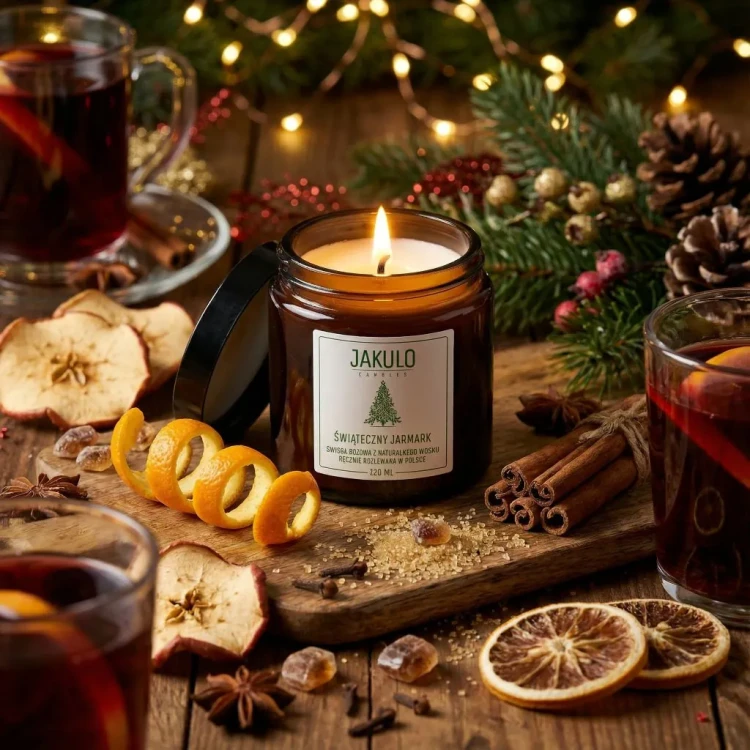 świeca sojowa JAKULO Świąteczny Jarmark 120ml