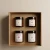 Ciekawy zestaw 4 świec sojowych w różnych pojemnościach - w prezentowym pudełku kraftowym