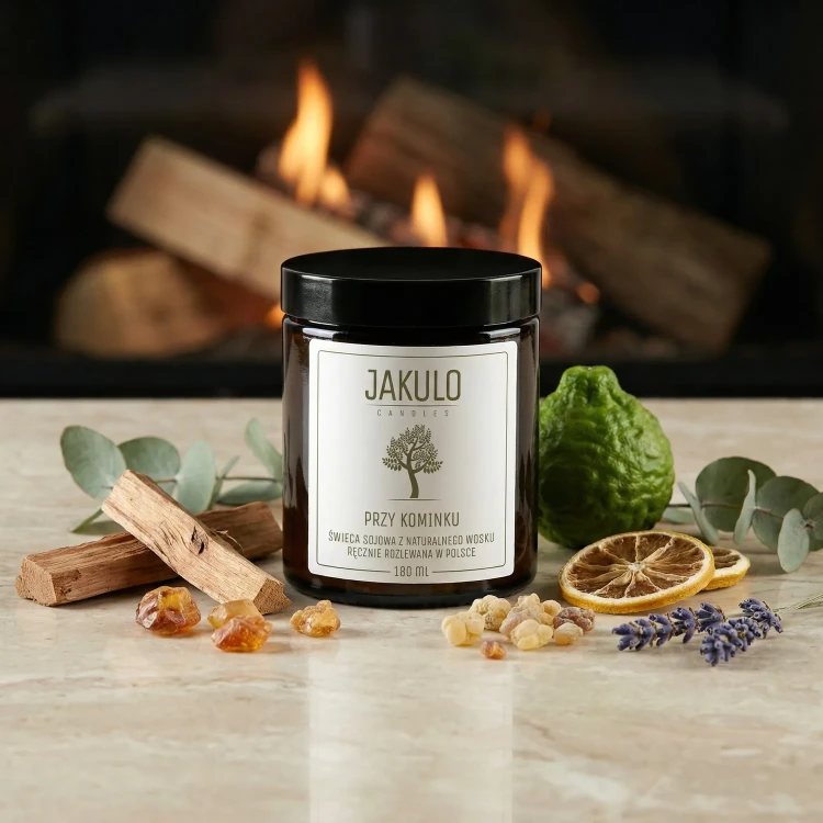 Swieca sojowa Przy Kominku 180ml - JAKULO