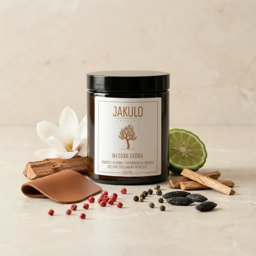Swieca sojowa Wloska Skora 180ml - JAKULO