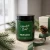 Świeca sojowa 180 ml z logo firmy – etykieta Wesolych Swiat zielona | JAKULO