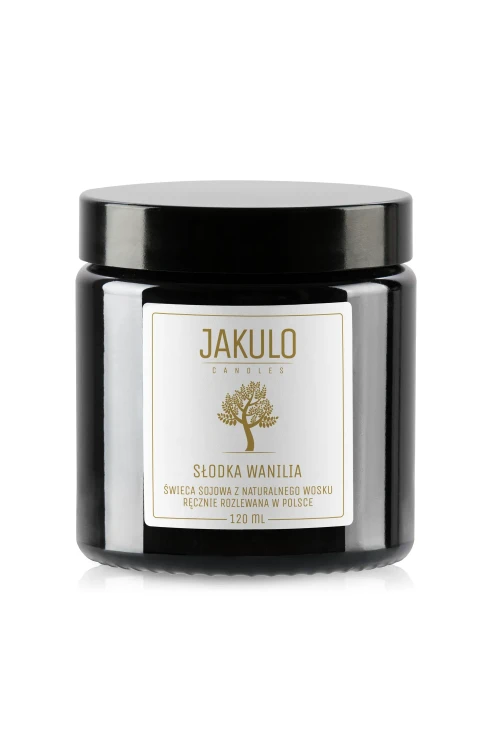 Świeca sojowa Słodka Wanilia 120ml w szklanym słoiku