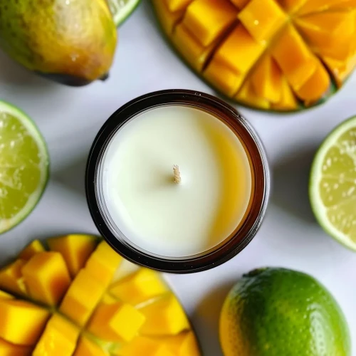 Świeca sojowa Limonka i Mango 180ml w słoiku