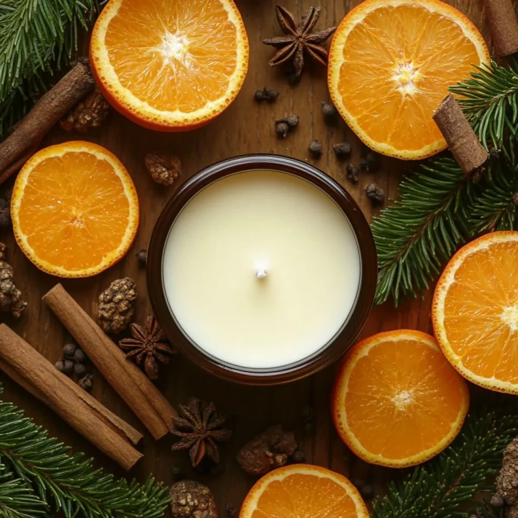Świeca sojowa Magia Świąt 180ml ze świątecznym aromatem